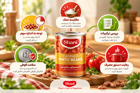 اطلاعات مهم روی لیبل کنسرو شانی